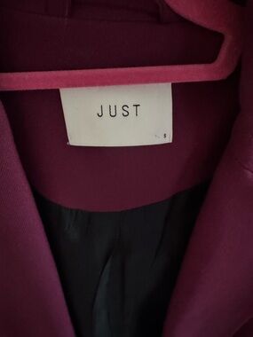 JUST Female Max Blazer. Small  Never worn. Plum/Magenta
